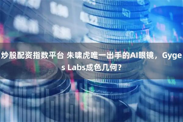炒股配资指数平台 朱啸虎唯一出手的AI眼镜，Gyges Labs成色几何？